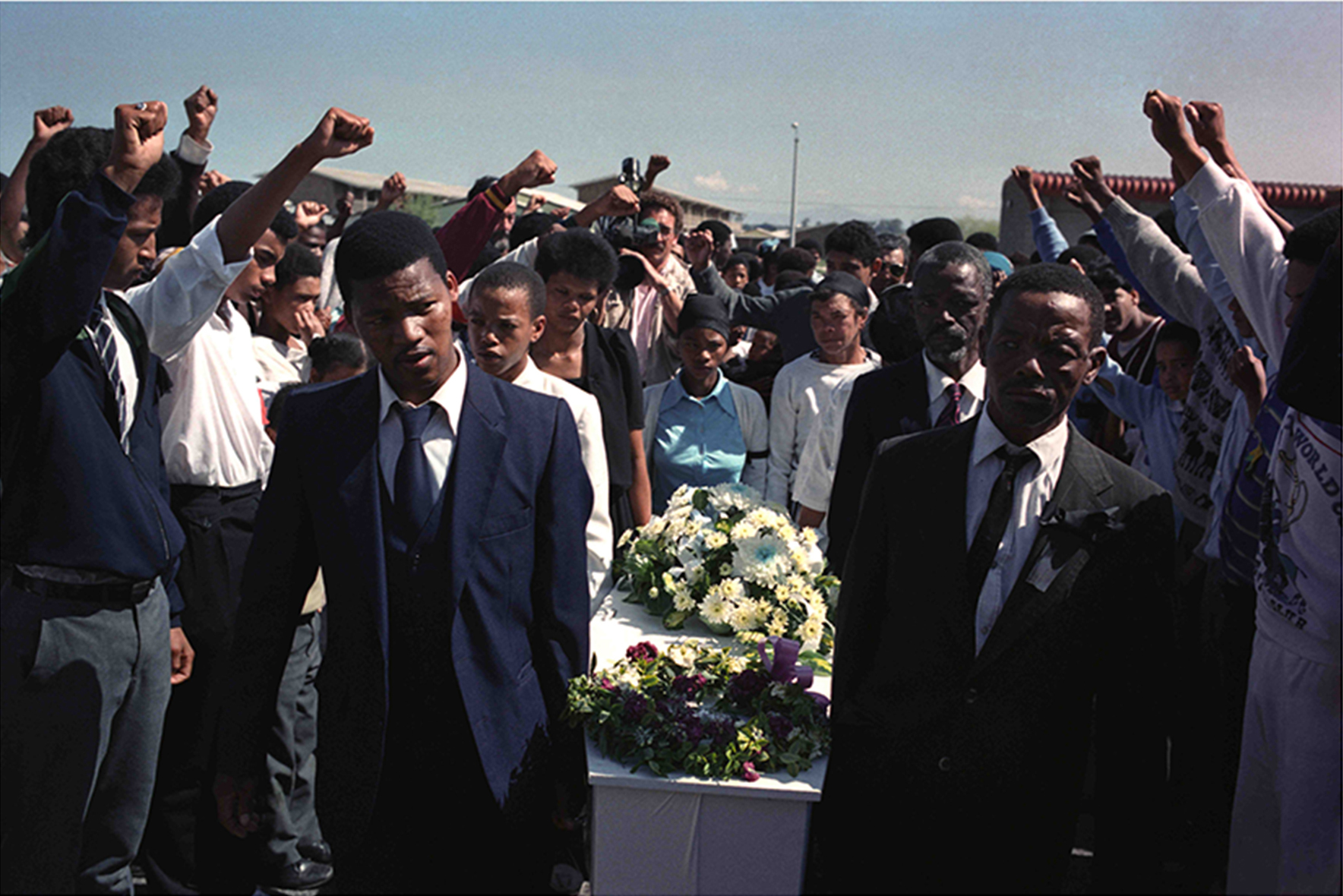 Funeral of a murdered student in Kleinvlei in the Western Cape.